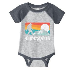 Oregon Pride Bigfoot Mountains Infant Baby Jersey Bodysuit