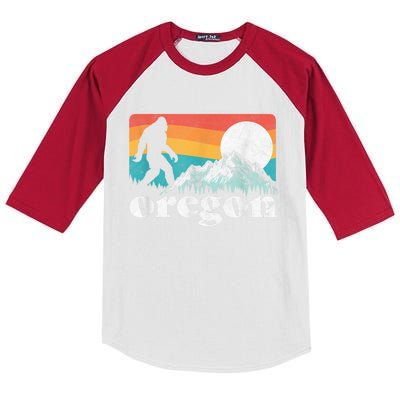 Oregon Pride Bigfoot Mountains Kids Colorblock Raglan Jersey