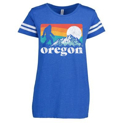 Oregon Pride Bigfoot Mountains Enza Ladies Jersey Football T-Shirt