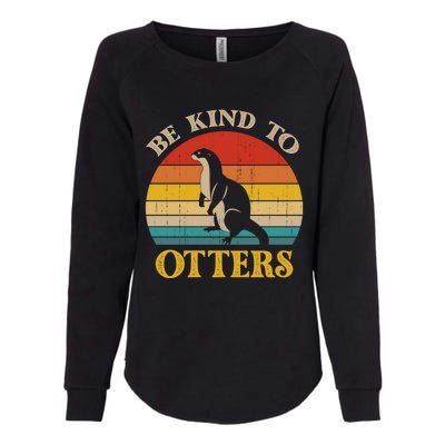 Otter Pun Be Kind To Others Be Kind To Otters Gift Womens California Wash Sweatshirt