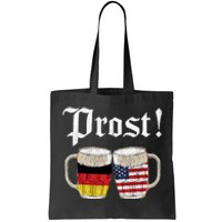 Oktoberfest Holiday Prost Beer German American Flag Tote Bag