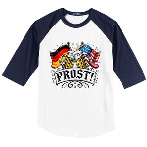 Oktoberfest Prost Bavarian Festival Munich Beer Baseball Sleeve Shirt