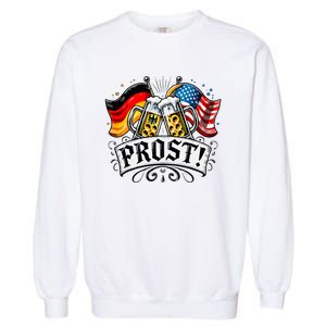 Oktoberfest Prost Bavarian Festival Munich Beer Garment-Dyed Sweatshirt