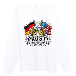 Oktoberfest Prost Bavarian Festival Munich Beer Premium Crewneck Sweatshirt