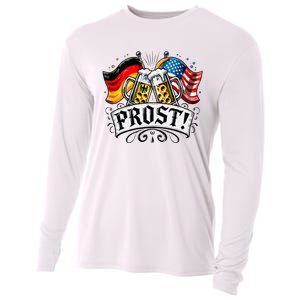 Oktoberfest Prost Bavarian Festival Munich Beer Cooling Performance Long Sleeve Crew