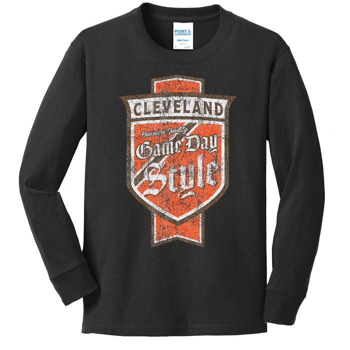 Ohio Pride Classic Cleveland Kids Long Sleeve Shirt