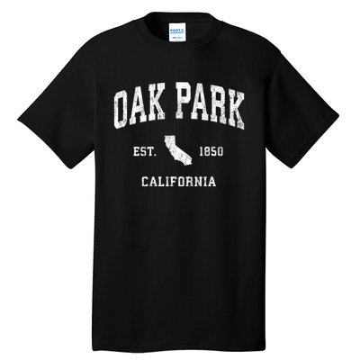 Oak Park California Ca Vintage Athletic Tall T-Shirt