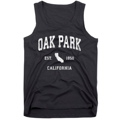 Oak Park California Ca Vintage Athletic Tank Top