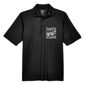 Old People Car Gifts Dad Mom Men Women Im Not Old Im Classic Men's Origin Performance Pique Polo