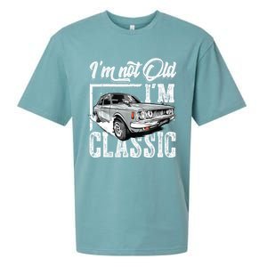 Old People Car Gifts Dad Mom Men Women Im Not Old Im Classic Sueded Cloud Jersey T-Shirt