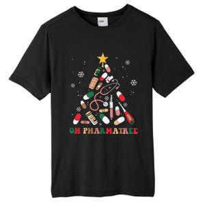 Oh Pharmatree Christmas Tree Pharmacy Medication Funny Xmas Tall Fusion ChromaSoft Performance T-Shirt