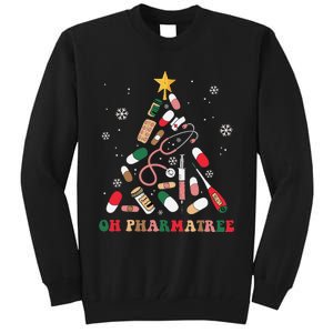 Oh Pharmatree Christmas Tree Pharmacy Medication Funny Xmas Tall Sweatshirt