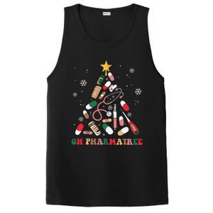 Oh Pharmatree Christmas Tree Pharmacy Medication Funny Xmas PosiCharge Competitor Tank