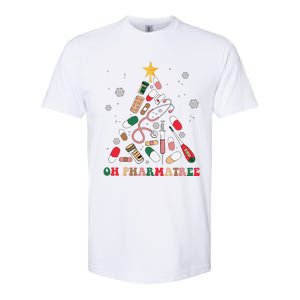 Oh Pharmatree Christmas Tree Pharmacy Medication Funny Xmas Softstyle CVC T-Shirt