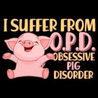 OPD: Obsessive Pig Disorder Drawstring Bag