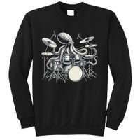 Octopus Playing Drums Drummer Sweatshirt