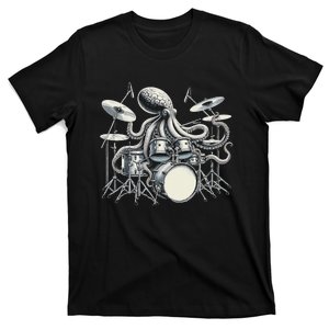 Octopus Playing Drums Drummer T-Shirt