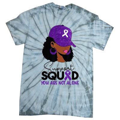 October Purple Domestic Violence Awareness Month Tie-Dye T-Shirt