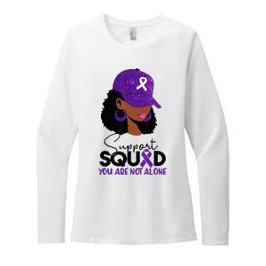 October Purple Domestic Violence Awareness Month Womens CVC Long Sleeve Shirt