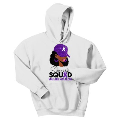 October Purple Domestic Violence Awareness Month Kids Hoodie