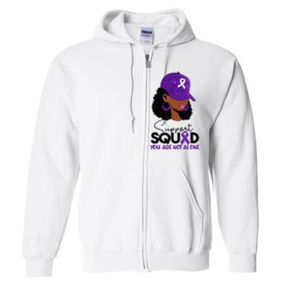 October Purple Domestic Violence Awareness Month Full Zip Hoodie