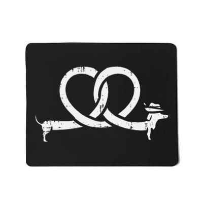 Oktoberfest Pretzel Dachshund Wiener Costume Mousepad