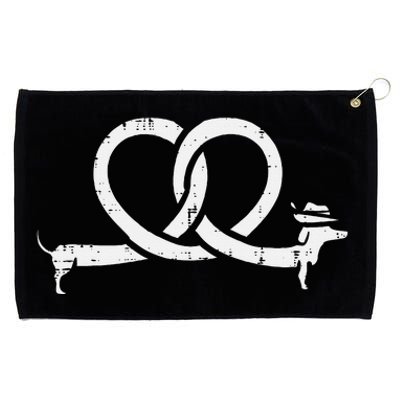 Oktoberfest Pretzel Dachshund Wiener Costume Grommeted Golf Towel