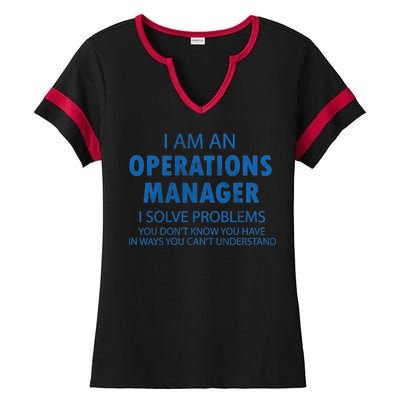 Operations Manager Solve Problems Ladies Halftime Notch Neck Tee