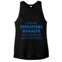 Operations Manager Solve Problems Ladies PosiCharge Tri-Blend Wicking Tank