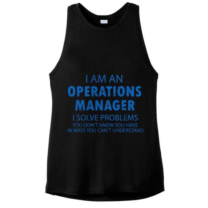 Operations Manager Solve Problems Ladies PosiCharge Tri-Blend Wicking Tank