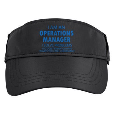 Operations Manager Solve Problems Adult Drive Performance Visor