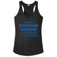 Operations Manager Solve Problems Ladies PosiCharge Competitor Racerback Tank