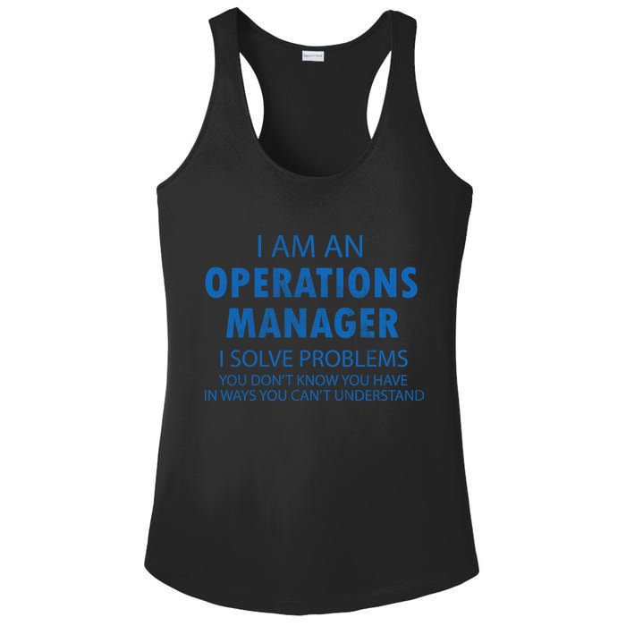 Operations Manager Solve Problems Ladies PosiCharge Competitor Racerback Tank