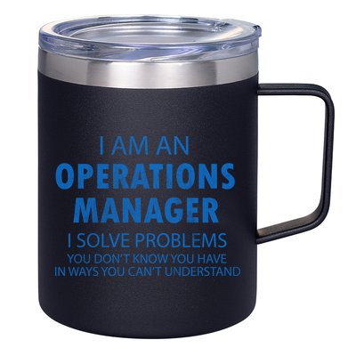 Operations Manager Solve Problems 12oz Stainless Steel Coffee Mug