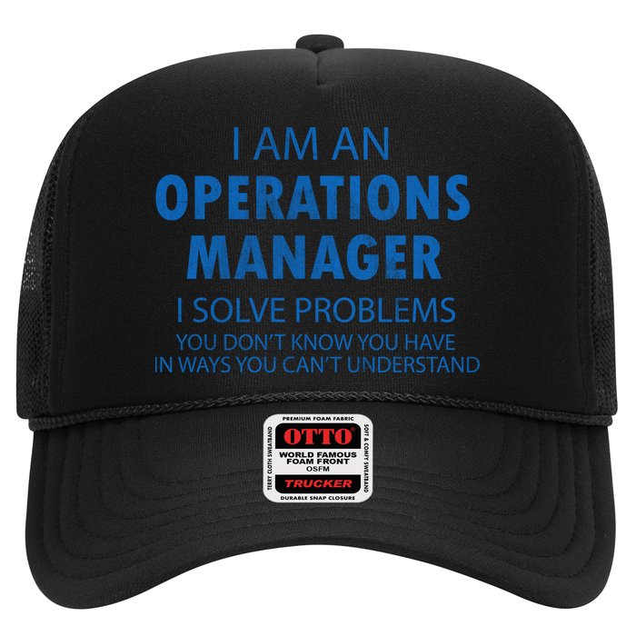 Operations Manager Solve Problems Trucker Hat