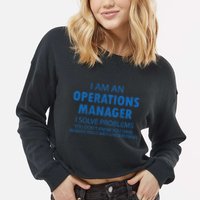Operations Manager Solve Problems Cropped Pullover Crew