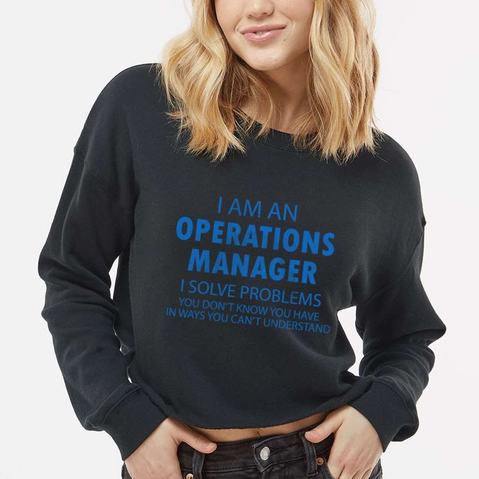 Operations Manager Solve Problems Cropped Pullover Crew