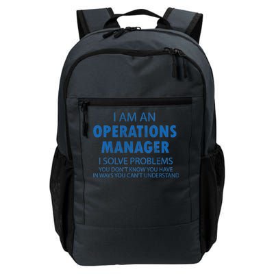 Operations Manager Solve Problems Daily Commute Backpack