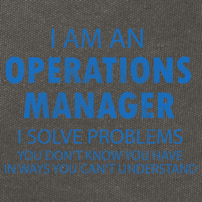 Operations Manager Solve Problems Cotton Canvas Backpack