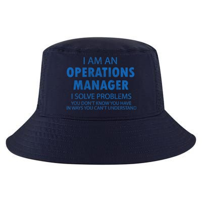 Operations Manager Solve Problems Cool Comfort Performance Bucket Hat