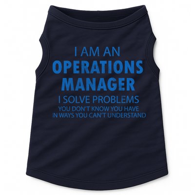 Operations Manager Solve Problems Doggie Tank