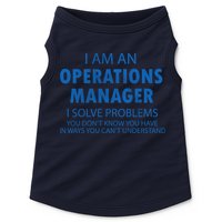Operations Manager Solve Problems Doggie Tank