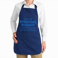 Operations Manager Solve Problems Full-Length Apron With Pockets