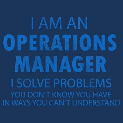 Operations Manager Solve Problems T-Shirt