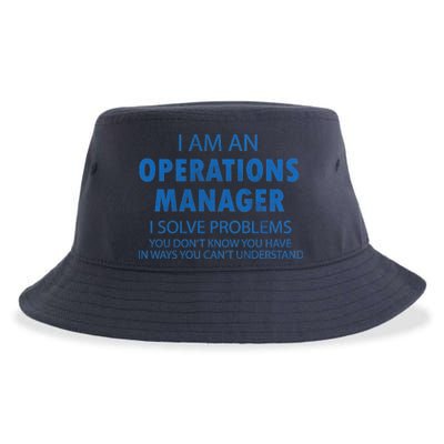 Operations Manager Solve Problems Sustainable Bucket Hat