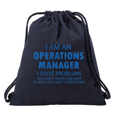 Operations Manager Solve Problems Drawstring Bag