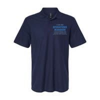 Operations Manager Solve Problems Softstyle Adult Sport Polo