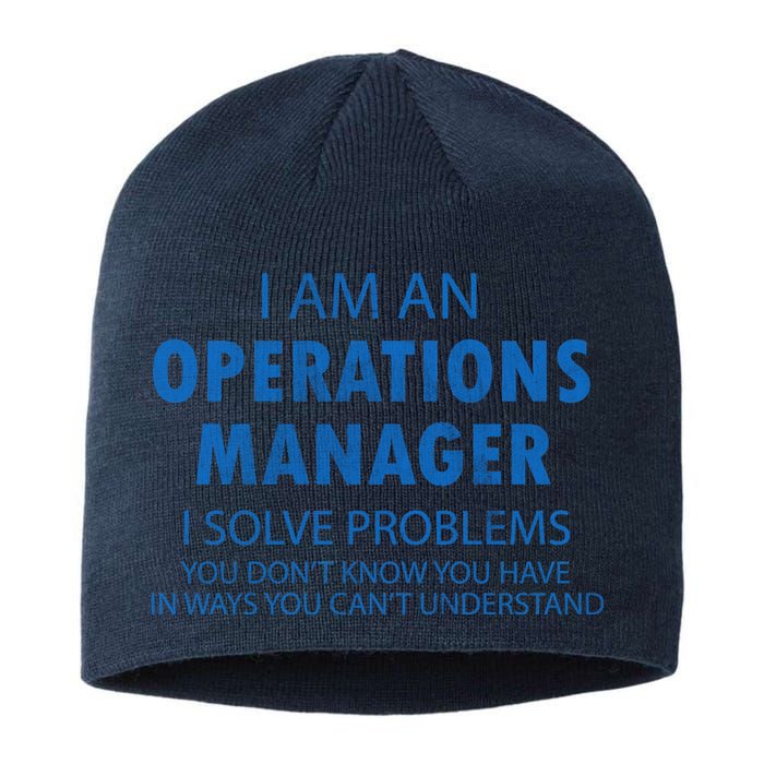 Operations Manager Solve Problems Sustainable Beanie