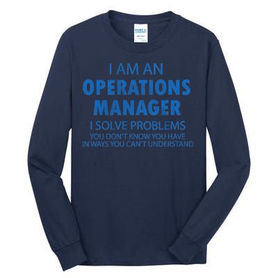 Operations Manager Solve Problems Tall Long Sleeve T-Shirt