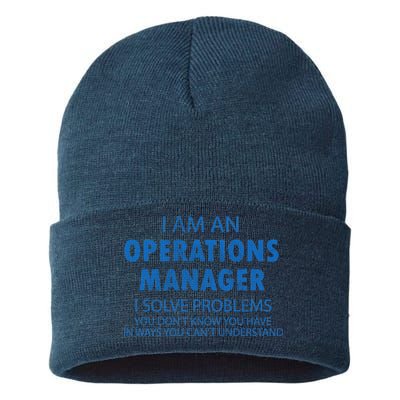 Operations Manager Solve Problems Sustainable Knit Beanie